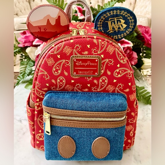 Disney Big Thunder Mountain 50th Anniversary Loungefly Backpack and Ears. - Picture 4 of 11
